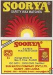 Soorya Safety wax matches