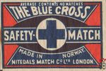 The Blue Cross average contents 40 matches safety match nitedals match