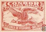 Condor Paraffin matches estanco de fosforos Bolivia