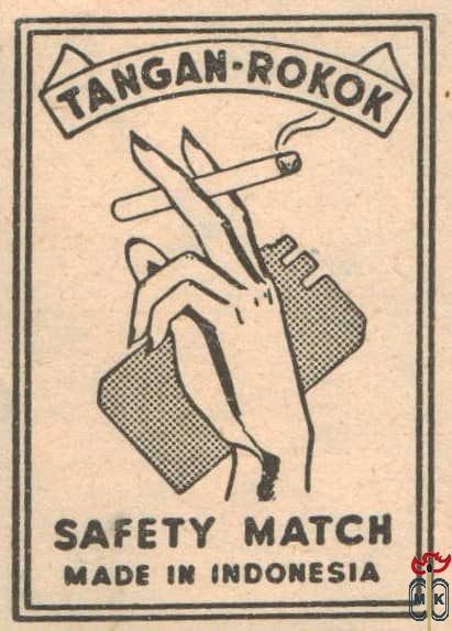 Tangan-Rokok safety match made in Indonesia