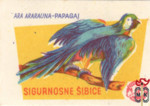 Ara ararauna, papagaj, Сине-жёлтый ара, попугай, Sigurnosne šibice
