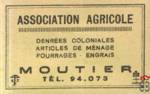 ASSOCIATION AGRICOLE denrees coloniales articles de menage fourrages-e