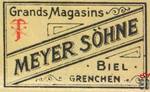 MEYER SOHNE Grands Magasins Biel Grenchen