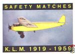 K.L.M. 1919-1959 safety matches