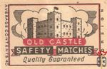 Old Castle safety matches Quality Guaranteed average contents 40 forei