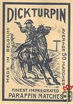Dickturpin finest impregnated paraffin matches average 50 matches made