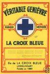 Veritable Genievre marque deposes la croix bleue Lodelinsart Fondes en