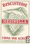 Biscuiterie medinella firma van acker stamandsberg tel 28.14.72.