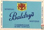 Baldry's mineral waters Cambridge & diss Norfolk average 40 matche