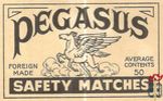 Pegasus foreign made average contents 50 safety matches