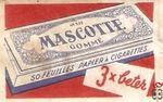 Mascotte we 525 gomme 50 feuilles papier a cigarettes 3 * beter