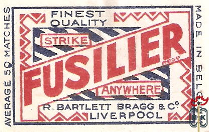 Fusilier average 50 matches finest quality strike anywhere r.bartlett