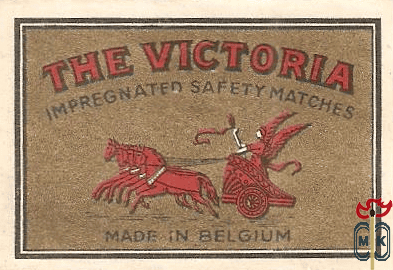 The Victoria impegnated safety matches made in Belgium