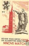 №8 Ninove match Du que vous soyez. exigez les allumettes hors-trust