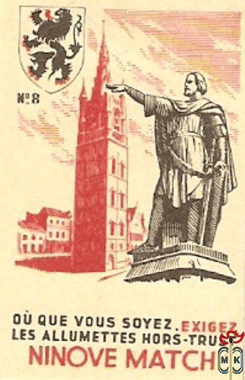 №8 Ninove match Du que vous soyez. exigez les allumettes hors-trust
