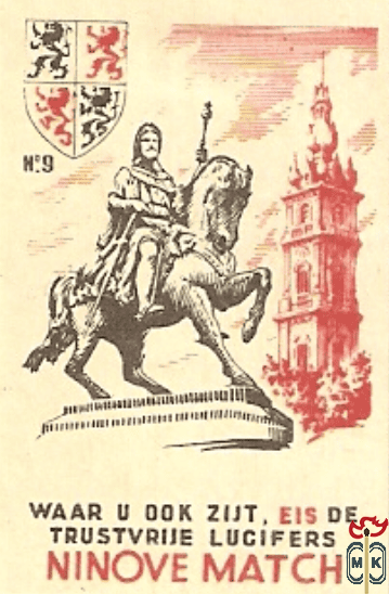 №9 Ninove match Waar u dok zijt, eis de trustvrije lucifers
