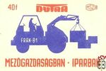 Dutra mezőgazdaságban, iparban, MSZ, 40 f, B-FRAK–B1