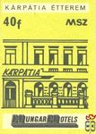 Hungar Hotels MSZ 40 f-Kárpátia Étterem z