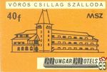 Hungar Hotels MSZ 40 f-Vörös Csillag Szálloda s