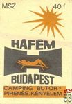 HAFEM Budapest Camping Bútor=pihenés, kényelem MSZ 40 f