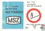 A szabvány betartása biztonság, MSZ, MSZ 17066, Biztonsági szín- és al