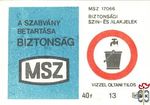 A szabvány betartása biztonság, MSZ, MSZ 17066, Biztonsági szín- és al