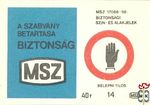 A szabvány betartása biztonság, MSZ, MSZ 17066, Biztonsági szín- és al