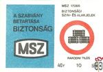 A szabvány betartása biztonság, MSZ, MSZ 17066, Biztonsági szín- és al