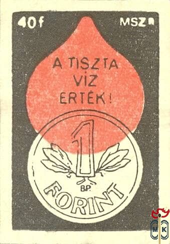 A tiszta víz érték! (1 forintos) 40F MSZ B