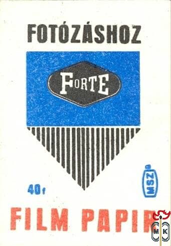 Fotózáshoz forte film papír 40F MSZ B