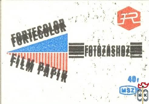 Fotózáshoz fortecolor film papír R 40F MSZ B