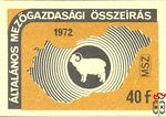 Általános mezőgazdasági összeírás, 1972. április, MSZ, 40 f-(juh, juht