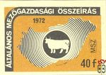 Általános mezőgazdasági összeírás, 1972. április, MSZ, 40 f-(tehenésze