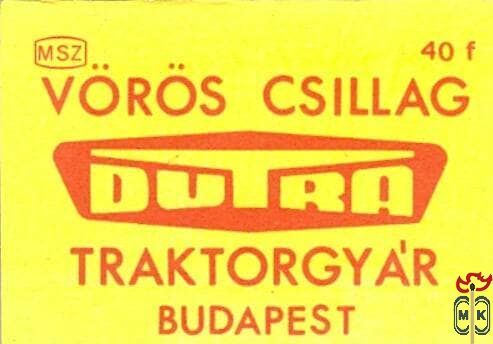Dutra, MSZ, 40 f-Vörös Csillag Traktorgyár, Budapest