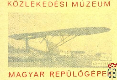 Közlekedési Múzeum, magyar repülőgépek-Levente 1940