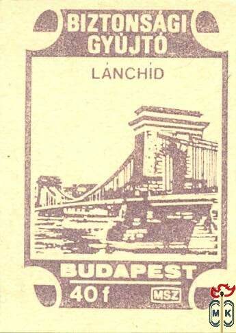 Budapest, MSZ, 40 f-Lánchíd