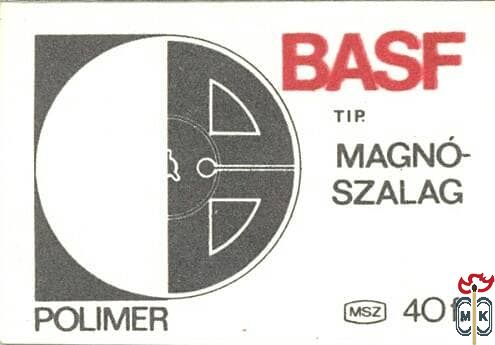 BASF típ. magnószalag, Polimer, MSZ, 40 f