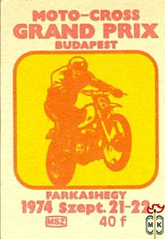 Moto-cross Grand Prix, Budapest, Farkashegy, 1974. szept. 21–22., MSZ,