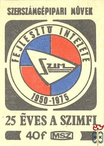 Szerszámgépipari Művek Fejlesztő Intézete, SZIM, 1950–1975, 25 éves a