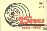 25 éves Fővárosi Cipőbolt, 1950–1975, MSZ, 40 f