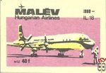 MALÉV Hungarian Airlines, MSZ, 40 f-IL 18 1960