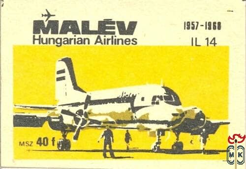 MALÉV Hungarian Airlines, MSZ, 40 f-IL 14 1957–1968