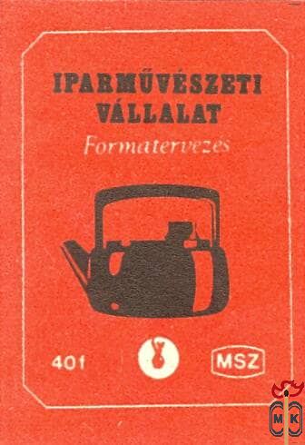 Iparművészeti Vállalat MSZ 40 f-Formatervezés P