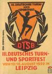 III. Deutsches Turn-Und Sportfest vom 13.-16. august 1959 in Leipzig