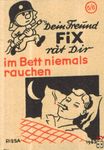 Dein Freund FIx rat Dir Im Bett niemals rauchen Riesa 1962 6/6