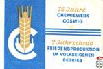 75 Jahre Chemiewerk Coswig 2 Jahrzennte Friedensproduktion im volkseig