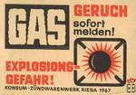 GAS Geruch sofort melden! explosions-Gefahr!