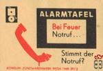 Alarmtafel Bei Feuer Notruf Stimmt der Notruf?