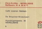 9 Filu-flora - Merelbeke Ruilbeurs 25 & 26/9/71 Cafe Ijzeren Hekken De