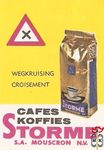 Cafes koffies Storme S.A. Mouscron N.V. Wegkruising croisement